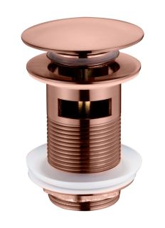 Донный клапан Boheme 612/2-BRB с переливом бронза брашированная